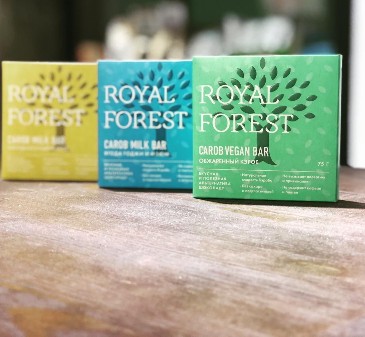 Royal Forest Carob Milk Bar обжаренный кэроб, 75 гр